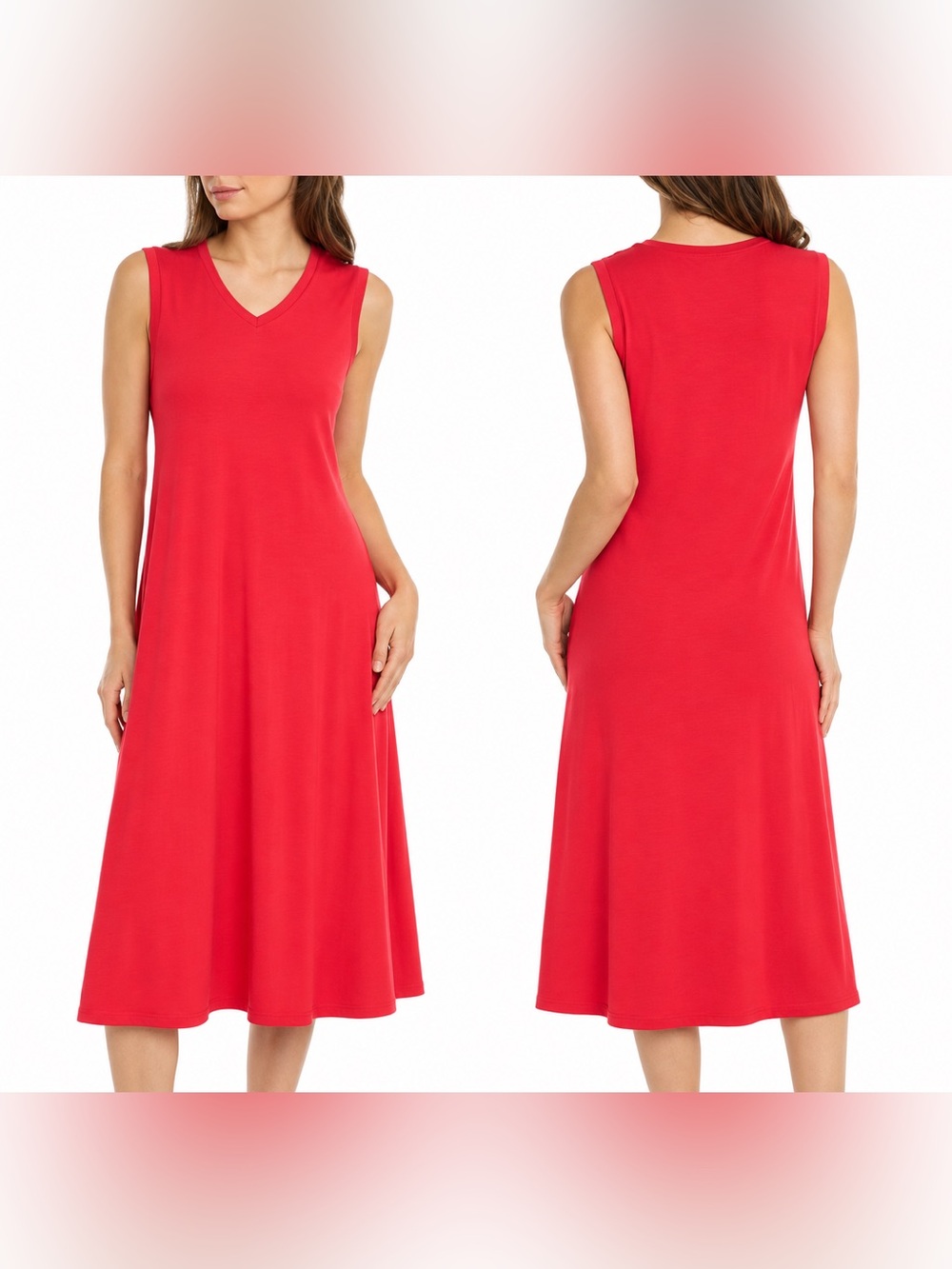 Eileen Fisher TENCEL™ Lyocell Sleeveless Midi Dress XS